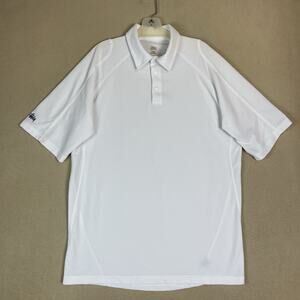 Stussy Polo Shirt Mens L White Short Sleeve Regular Fit Golf Embroidered